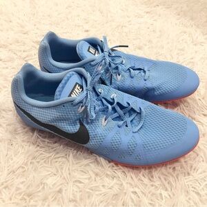 Nike Rival Racing Men Track &‎ Field Multiuse Cleat Running Shoes Blue Orange 15
